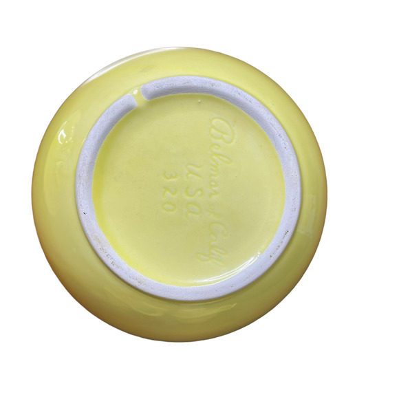 Vintage 5-Piece Belmar California Pottery Yellow Pear Serving Set #320 MCM Retro - Picture 8 of 9